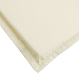 Sun Lounger Cushion Cream 186x58x4cm Oxford Fabric - Low Angle