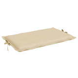 Sun Lounger Cushion Beige 186x58x4cm Oxford Fabric - Close-Up Angle