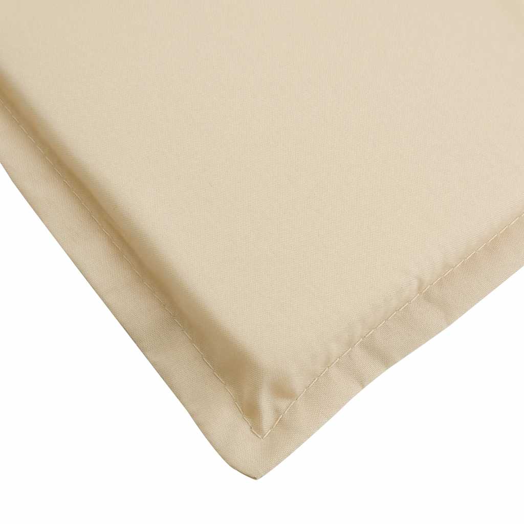 Sun Lounger Cushion Beige 186x58x4cm Oxford Fabric