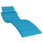 Sun Lounger Cushion Blue 186x58x4cm Oxford Fabric