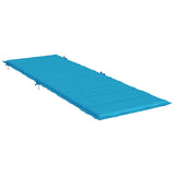 Sun Lounger Cushion Blue 186x58x4cm Oxford Fabric