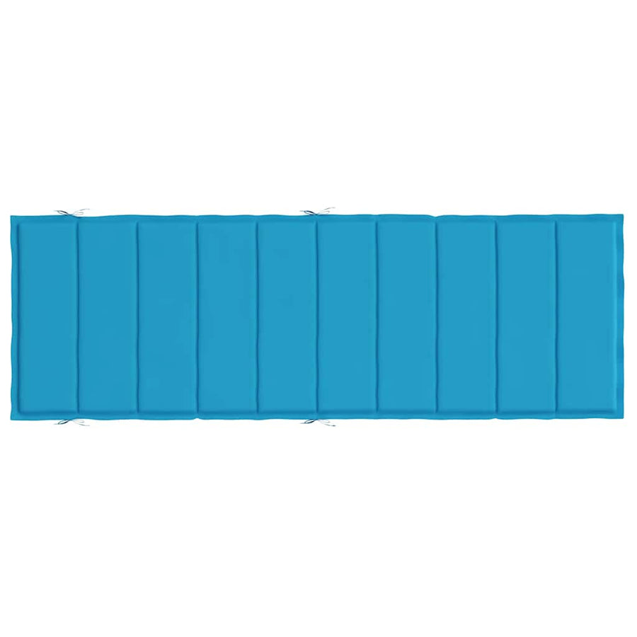 Sun Lounger Cushion Blue 186x58x4cm Oxford Fabric