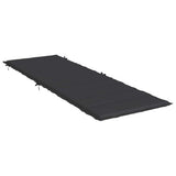 Sun Lounger Cushion Black 186x58x4cm Oxford Fabric