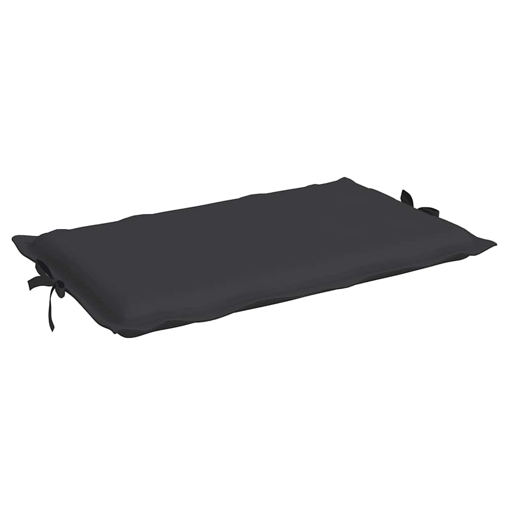 Sun Lounger Cushion Black 186x58x4cm Oxford Fabric