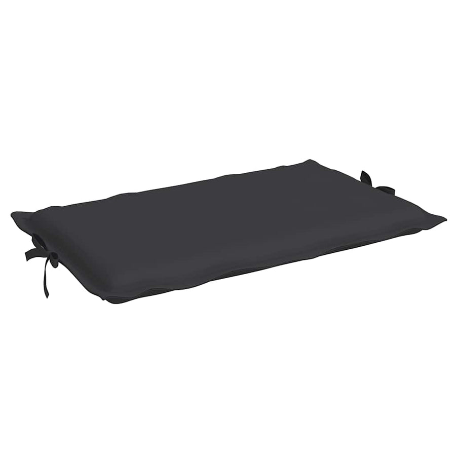 Sun Lounger Cushion Black 186x58x4cm Oxford Fabric