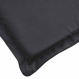 Sun Lounger Cushion Black 186x58x4cm Oxford Fabric