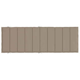Sun Lounger Cushion Taupe 186x58x4cm Oxford Fabric