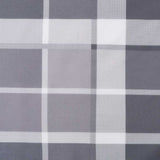 Sun Lounger Cushion Grey Check Pattern 186x58x4cm Oxford Fabric - Extra Image