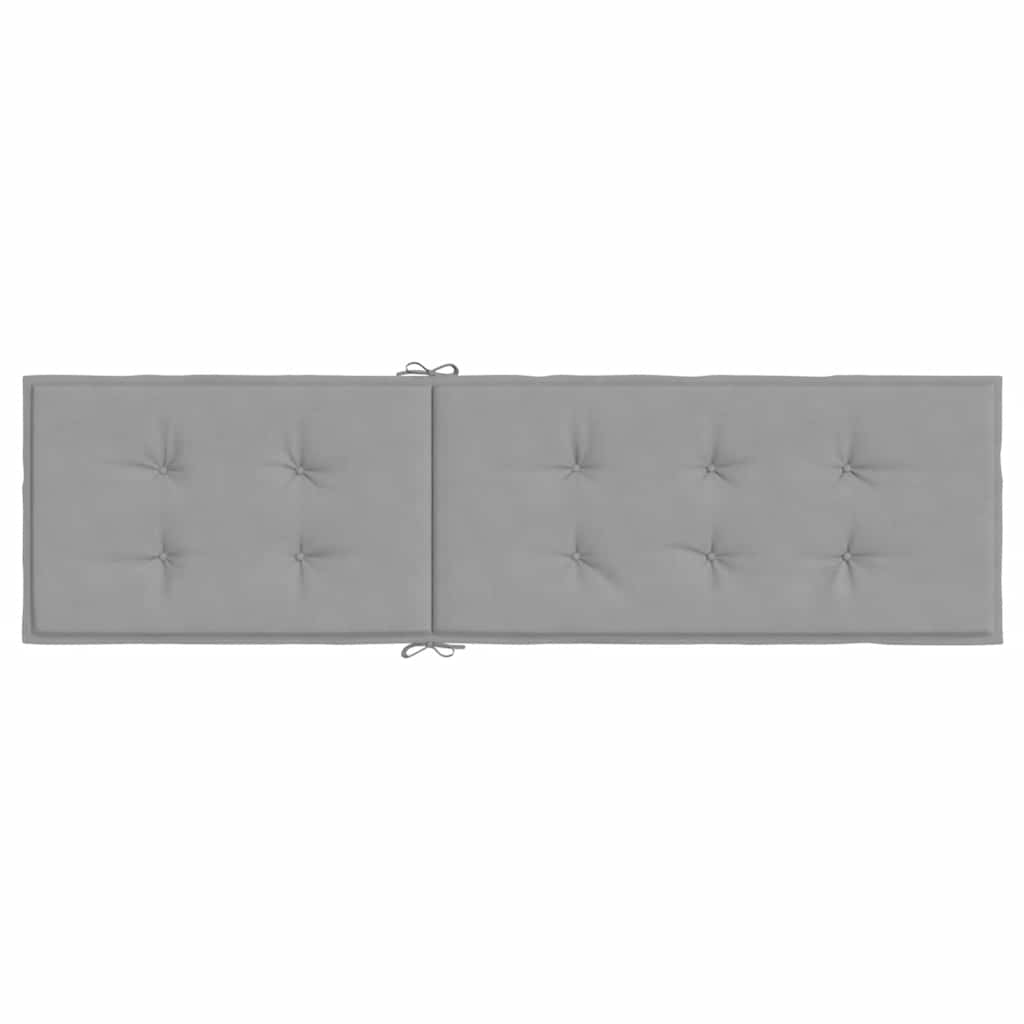 Deck Chair Cushion Grey (75+105)x50x4 cm