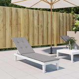 Deck Chair Cushion Grey (75+105)x50x4 cm