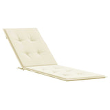 Deck Chair Cushion Cream (75+105)x50x4 cm