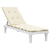 Deck Chair Cushion Cream (75+105)x50x4 cm - Side View