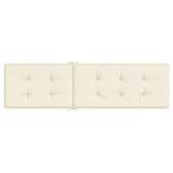 Deck Chair Cushion Cream (75+105)x50x4 cm - 45-Degree Angle