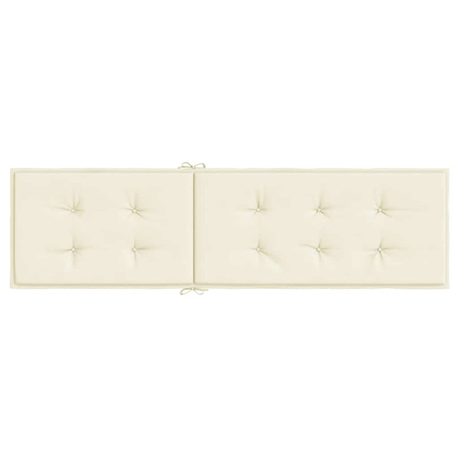 Deck Chair Cushion Cream (75+105)x50x4 cm