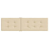 Deck Chair Cushion Beige (75+105)x50x4 cm