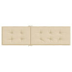 Deck Chair Cushion Beige (75+105)x50x4 cm
