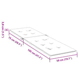 Deck Chair Cushion Beige (75+105)x50x4 cm - Extra Image