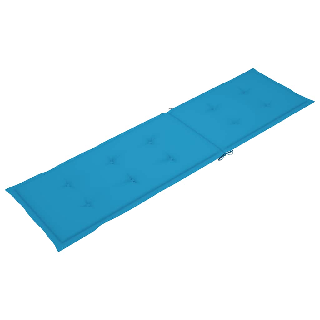 Deck Chair Cushion Blue (75+105)x50x4 cm