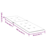 Deck Chair Cushion Blue (75+105)x50x4 cm - Low Angle