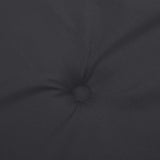 Deck Chair Cushion Black (75+105)x50x4 cm - Rear View