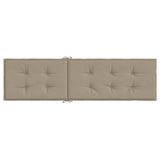 Deck Chair Cushion Taupe (75+105)x50x4 cm