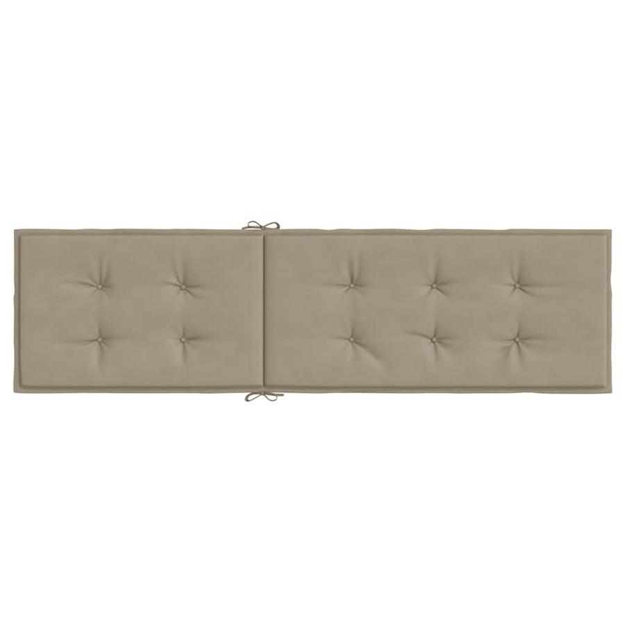 Deck Chair Cushion Taupe (75+105)x50x4 cm