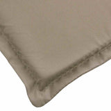 Deck Chair Cushion Taupe (75+105)x50x4 cm - Close-Up Angle
