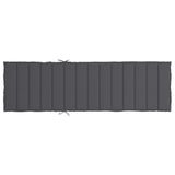 Sun Lounger Cushion Anthracite 200x50x3cm Oxford Fabric