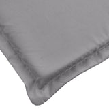 Sun Lounger Cushion Grey 200x50x3cm Oxford Fabric - Close-Up Angle