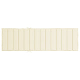 Sun Lounger Cushion Cream 200x50x3cm Oxford Fabric