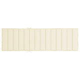 Sun Lounger Cushion Cream 200x50x3cm Oxford Fabric - 45-Degree Angle