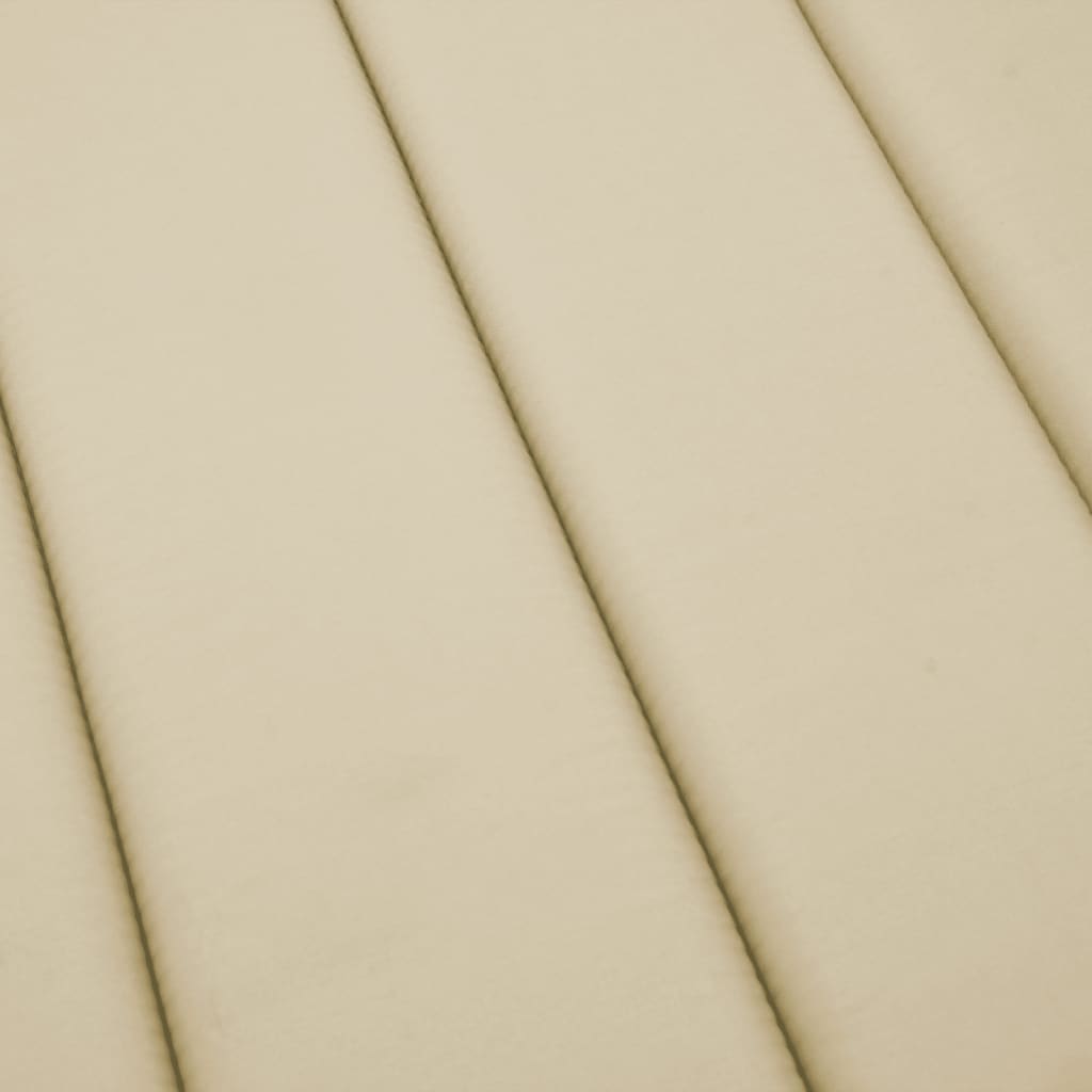 Sun Lounger Cushion Beige 200x50x3cm Oxford Fabric