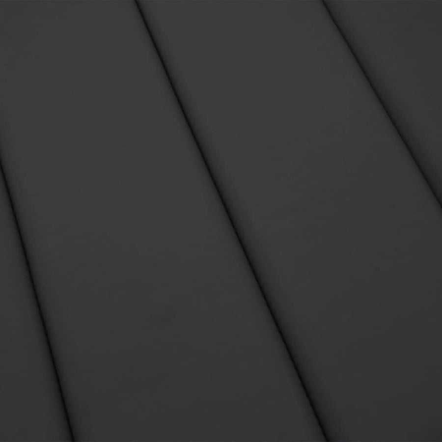 Sun Lounger Cushion Black 200x50x3cm Oxford Fabric