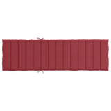 Sun Lounger Cushion Wine Red 200x50x3cm Oxford Fabric - 45-Degree Angle