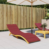 Sun Lounger Cushion Wine Red 200x50x3cm Oxford Fabric