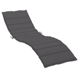 Sun Lounger Cushion Anthracite 200x60x3cm Oxford Fabric