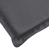 Sun Lounger Cushion Anthracite 200x60x3cm Oxford Fabric - Close-Up Angle