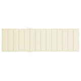 Sun Lounger Cushion Cream 200x60x3cm Oxford Fabric