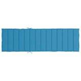 Sun Lounger Cushion Blue 200x60x3cm Oxford Fabric