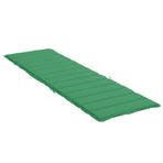 Sun Lounger Cushion Green 200x60x3cm Oxford Fabric