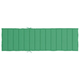 Sun Lounger Cushion Green 200x60x3cm Oxford Fabric