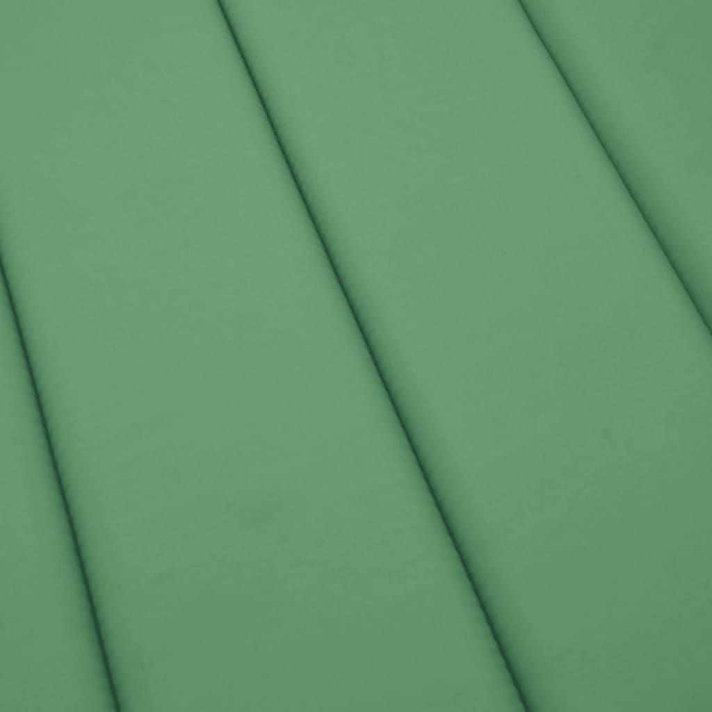 Sun Lounger Cushion Green 200x60x3cm Oxford Fabric