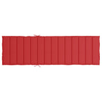 Sun Lounger Cushion Red 200x60x3cm Oxford Fabric