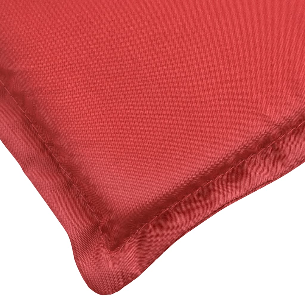 Sun Lounger Cushion Red 200x60x3cm Oxford Fabric