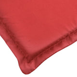 Sun Lounger Cushion Red 200x60x3cm Oxford Fabric