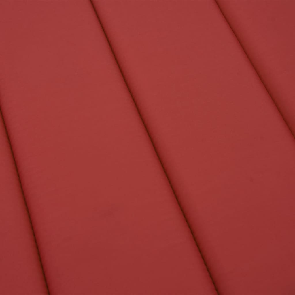 Sun Lounger Cushion Red 200x60x3cm Oxford Fabric