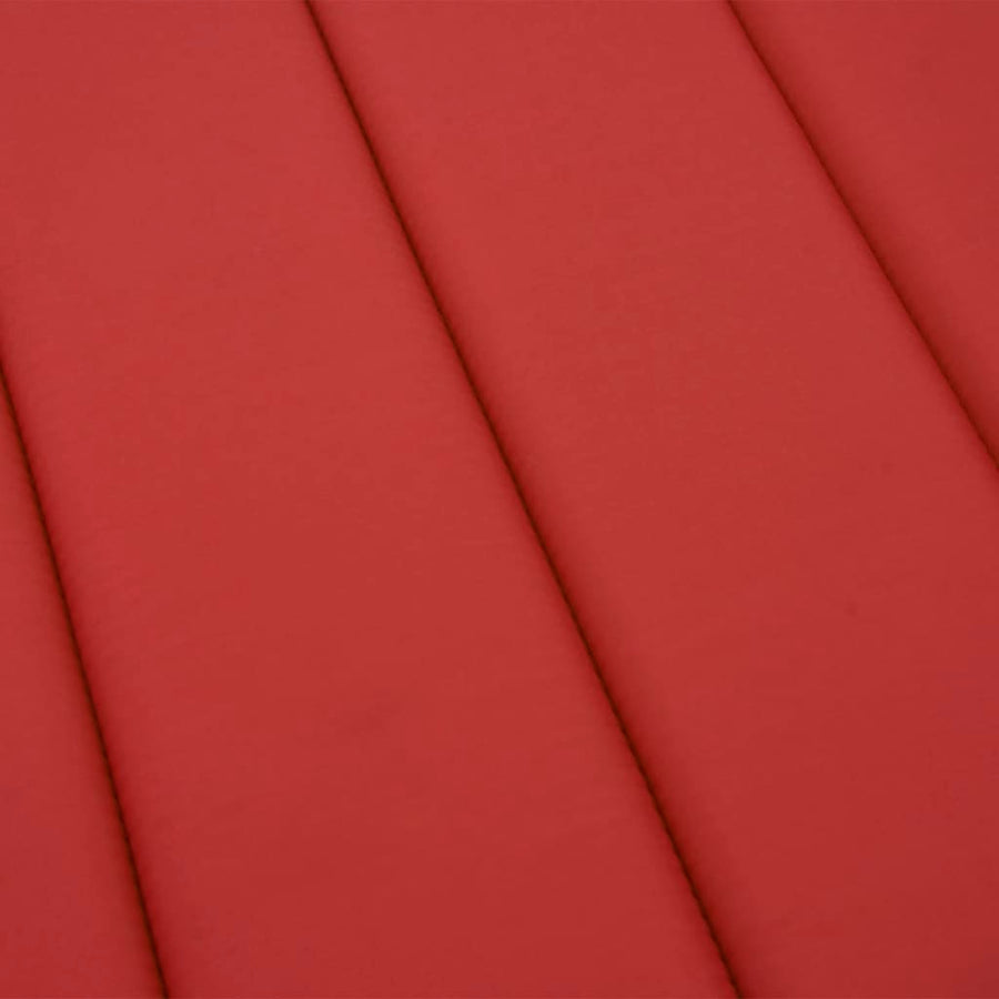 Sun Lounger Cushion Red 200x60x3cm Oxford Fabric