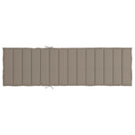 Sun Lounger Cushion Taupe 200x60x3cm Oxford Fabric