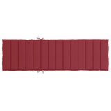 Sun Lounger Cushion Wine Red 200x60x3cm Oxford Fabric
