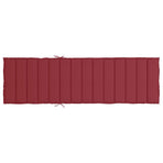 Sun Lounger Cushion Wine Red 200x60x3cm Oxford Fabric